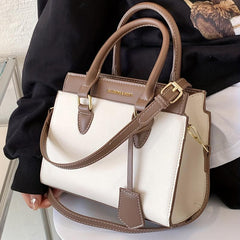 Top Handle Satchel Crossbody Bag PU Leather Handbag Purse