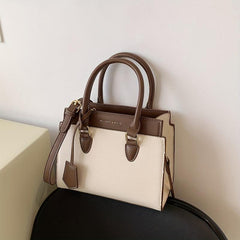 Top Handle Satchel Crossbody Bag PU Leather Handbag Purse