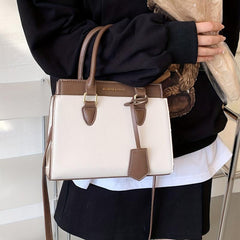 Top Handle Satchel Crossbody Bag PU Leather Handbag Purse