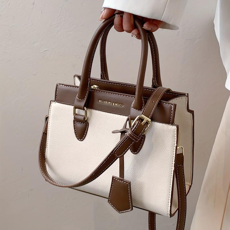 Top Handle Satchel Crossbody Bag PU Leather Handbag Purse