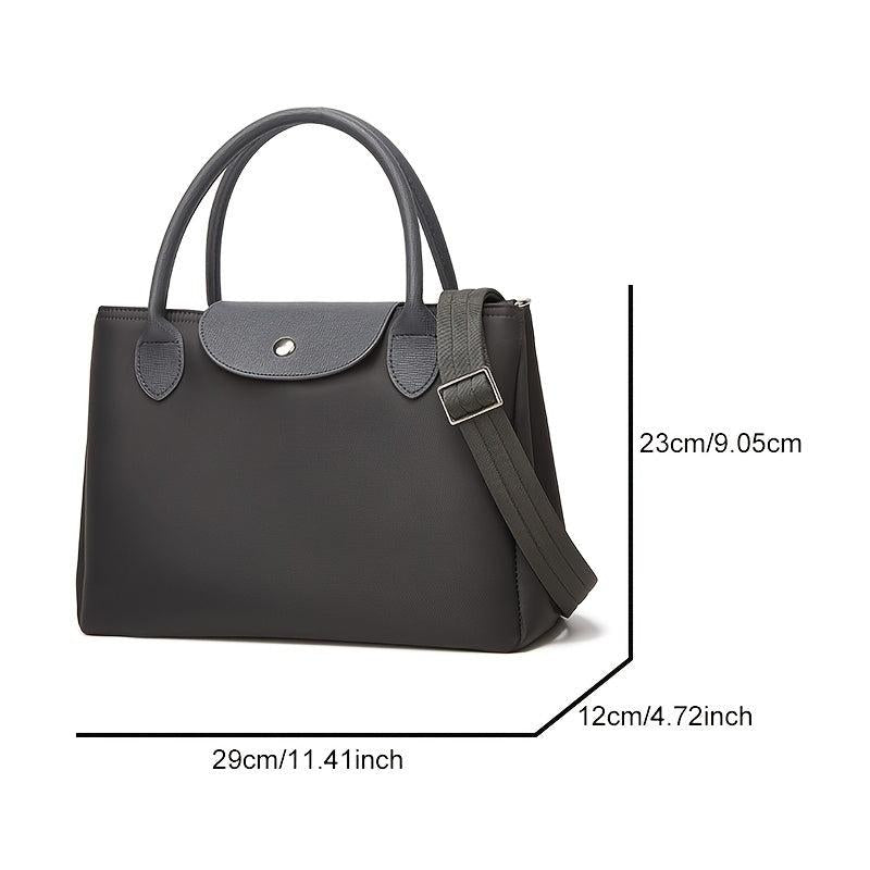 Classic Solid Satchel Bag Women's Handbag For Work Casual Crossbody