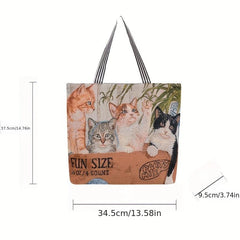 Vintage Pattern Shoulder Bag All Match Handbag Versatile Storage Bag