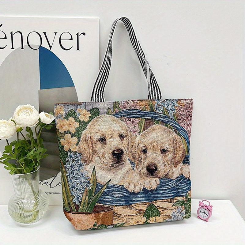 Vintage Pattern Shoulder Bag All Match Handbag Versatile Storage Bag