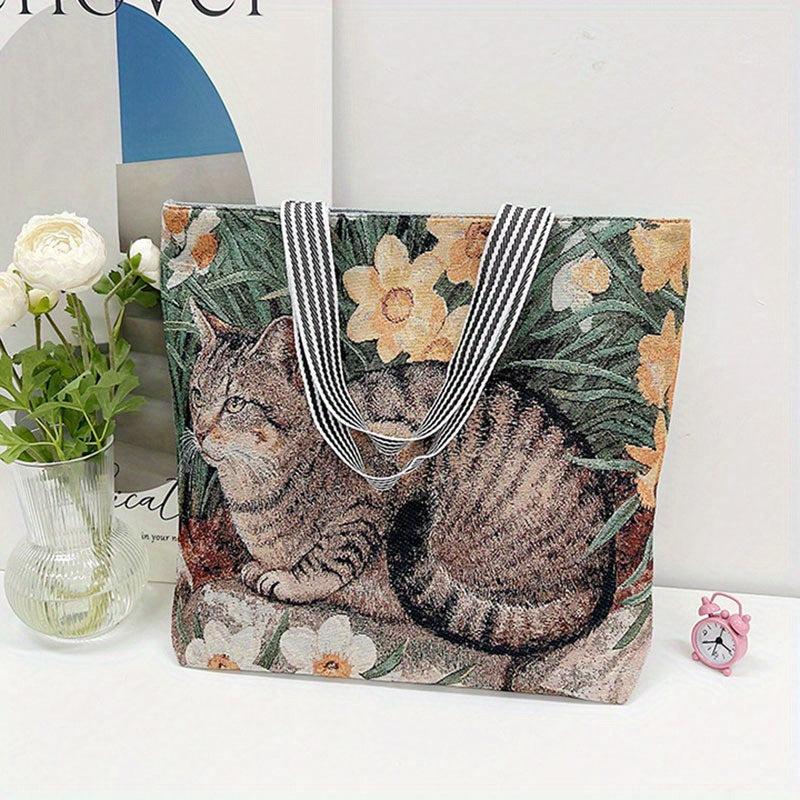 Vintage Pattern Shoulder Bag All Match Handbag Versatile Storage Bag