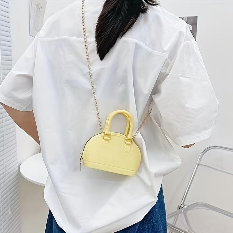 Mini Satchel Metal Chain Crossbody Bag Lipstick Bag Purse