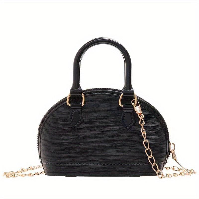 Mini Satchel Metal Chain Crossbody Bag Lipstick Bag Purse