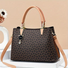 Top Handle Satchel Crossbody Bag PU Leather Classic Shoulder Bag