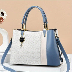 Top Handle Satchel Crossbody Bag PU Leather Classic Shoulder Bag