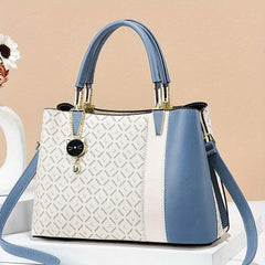 Top Handle Satchel Crossbody Bag PU Leather Classic Shoulder Bag