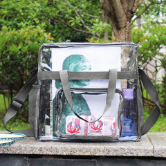 Large Capacity Transparent Tote Bag Lightweight Storage Travel Toiletry Bag