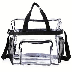 Large Capacity Transparent Tote Bag Lightweight Storage Travel Toiletry Bag