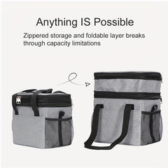 10L 15L Double Deck Lunch Box Leakproof Insulated & Cooler Bag