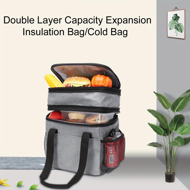 10L 15L Double Deck Lunch Box Leakproof Insulated & Cooler Bag