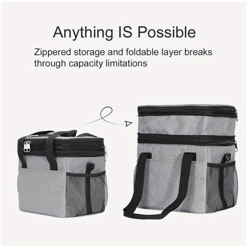 10L 15L Double Deck Lunch Box Leakproof Insulated & Cooler Bag