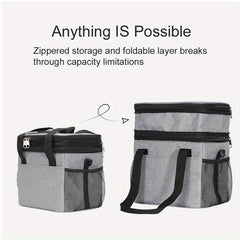 10L 15L Double Deck Lunch Box Leakproof Insulated & Cooler Bag