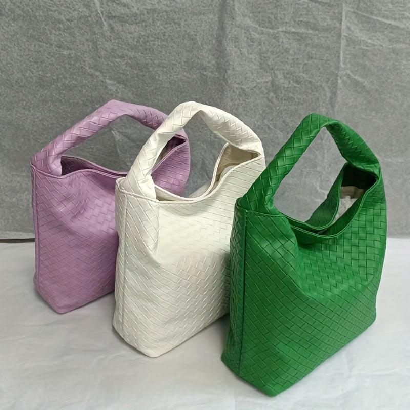 Large Capacity Woven Handbag Tote Hobo Bag for Women