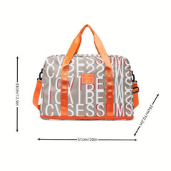 Large Capacity Carry On Tote Storage Pouch Nylon Luggage Bag