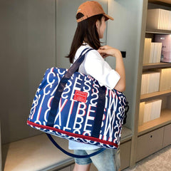 Large Capacity Carry On Tote Storage Pouch Nylon Luggage Bag