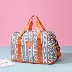 Large Capacity Carry On Tote Storage Pouch Nylon Luggage Bag