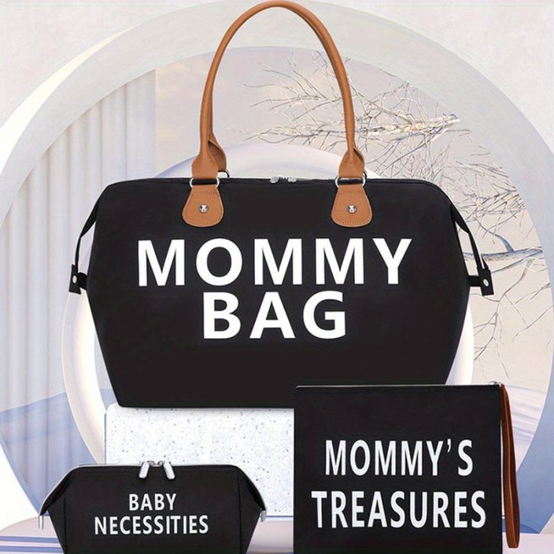 3PCS Large Capacity Mommy Bag Portable Diaper Bag Nappy Baby Storage
