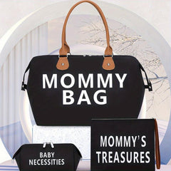 3PCS Large Capacity Mommy Bag Portable Diaper Bag Nappy Baby Storage