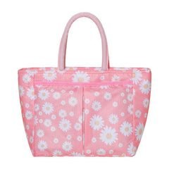 Flower Print Lunch Bag Thermal Insulation Hand Bag