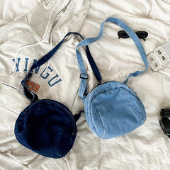 Casual Square Shoulder Bag Zipper Crossbody Bag