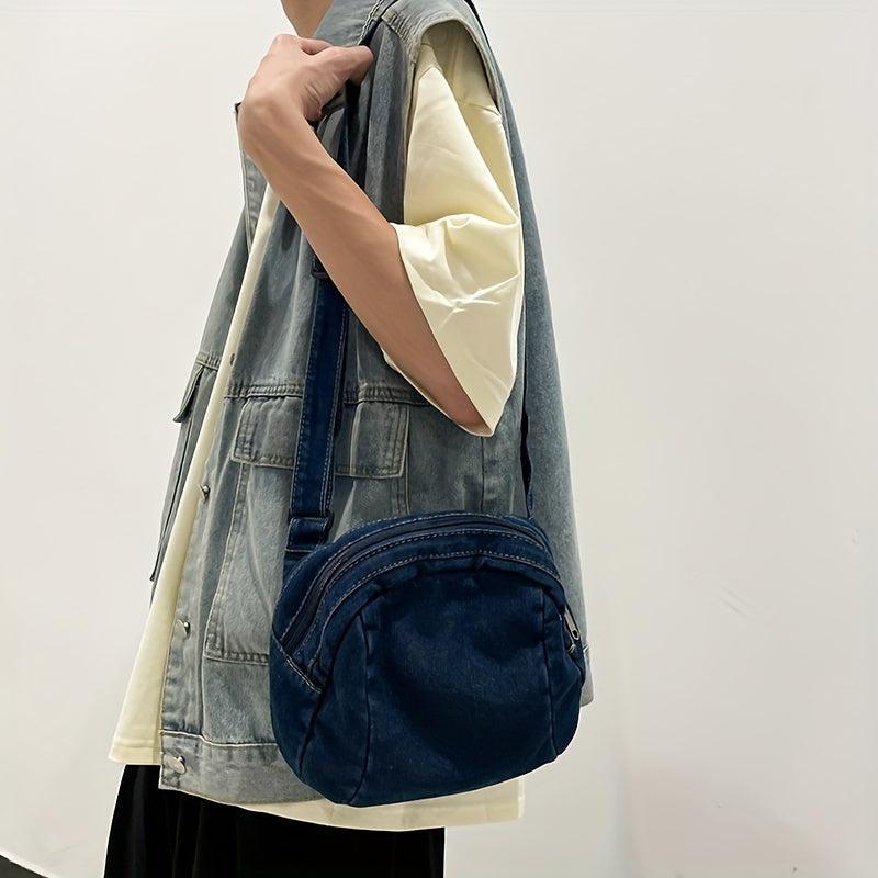 Casual Square Shoulder Bag Zipper Crossbody Bag