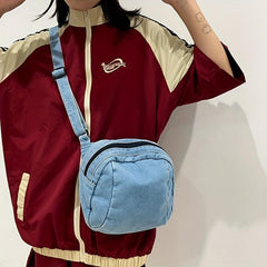 Casual Square Shoulder Bag Zipper Crossbody Bag
