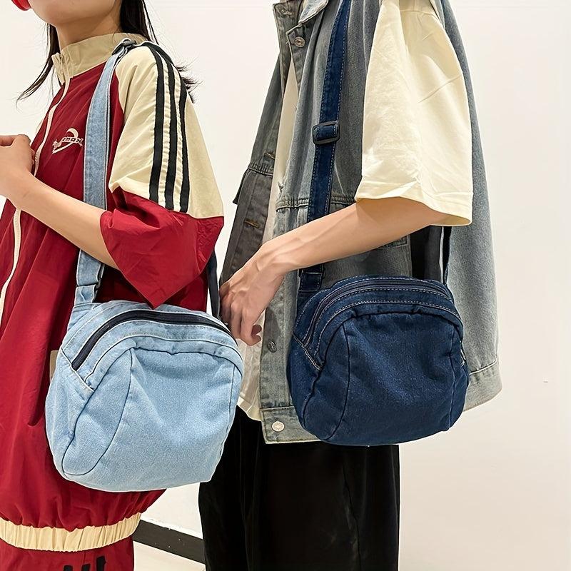 Casual Square Shoulder Bag Zipper Crossbody Bag