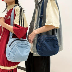 Casual Square Shoulder Bag Zipper Crossbody Bag