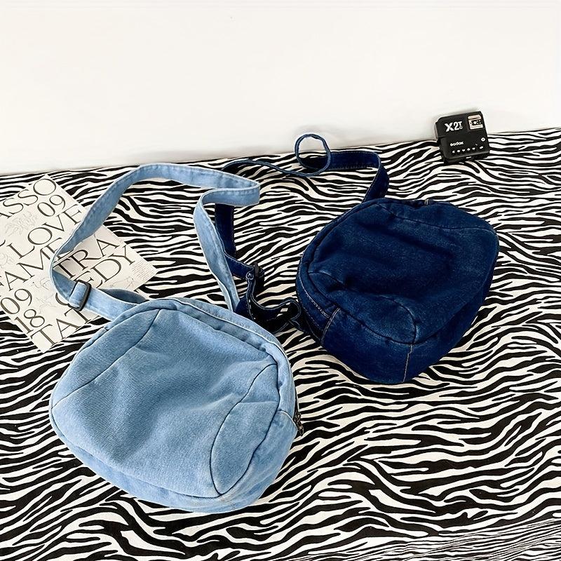 Casual Square Shoulder Bag Zipper Crossbody Bag