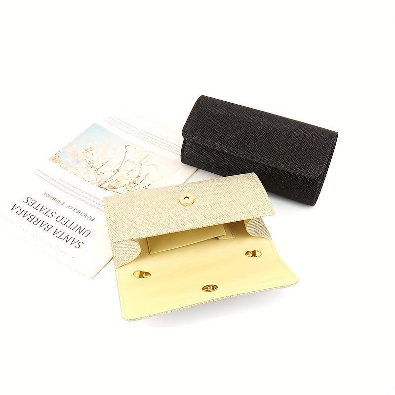 Glitter Detail Clutch Bag Flap Magnet Wedding Banquet Prom Handbag