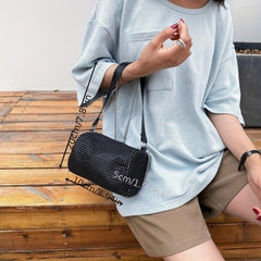 Rhinestone Cylinder Chain Crossbody Bag Shoulder Purse