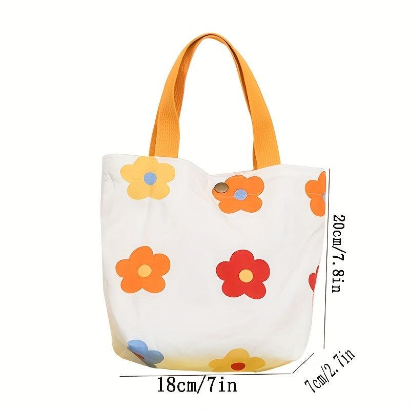 Floral Print Handbag Women's Handbag Shopping Bag