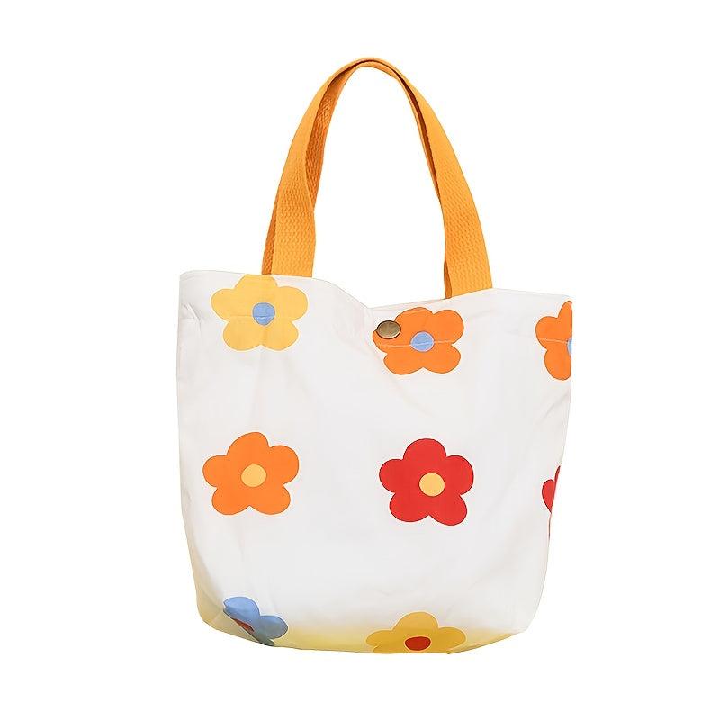 Floral Print Handbag Women's Handbag Shopping Bag