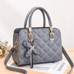 Quilted Top Handle Boston Bag Classic Shoulder Tote Bag Women's Handbag Purse