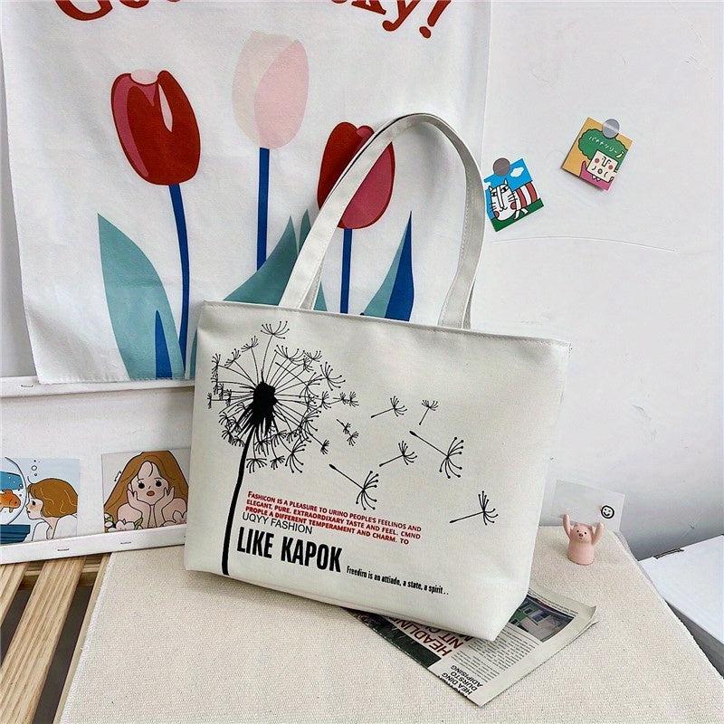 Canvas Tote Bag Lightweight Shoulder Bag for Women