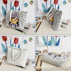 Canvas Tote Bag Lightweight Shoulder Bag for Women