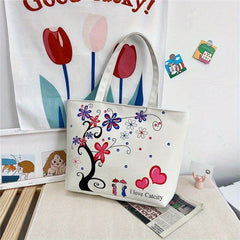 Canvas Tote Bag Lightweight Shoulder Bag for Women