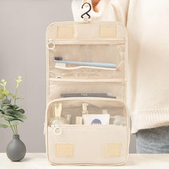 Hanging Travel Toiletry Bag Mesh Cosmetic Storage Portable Bathroom Wash Bag