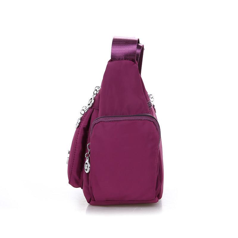 Nylon Crossbody Bag for Women Zipper Coin Purse Shoulder Bag