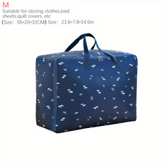 Large Capacity Clothes Zipper Bag Lightweight Cartoon Print Handbag
