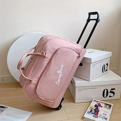 Large Capacity Rolling Duffle Bag for Travel Storage