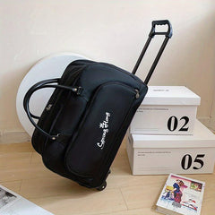 Large Capacity Rolling Duffle Bag for Travel Storage