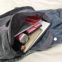 Corduroy Totes Bag Large Capacity Shoulder Handbags Hobo Crossbody Purse