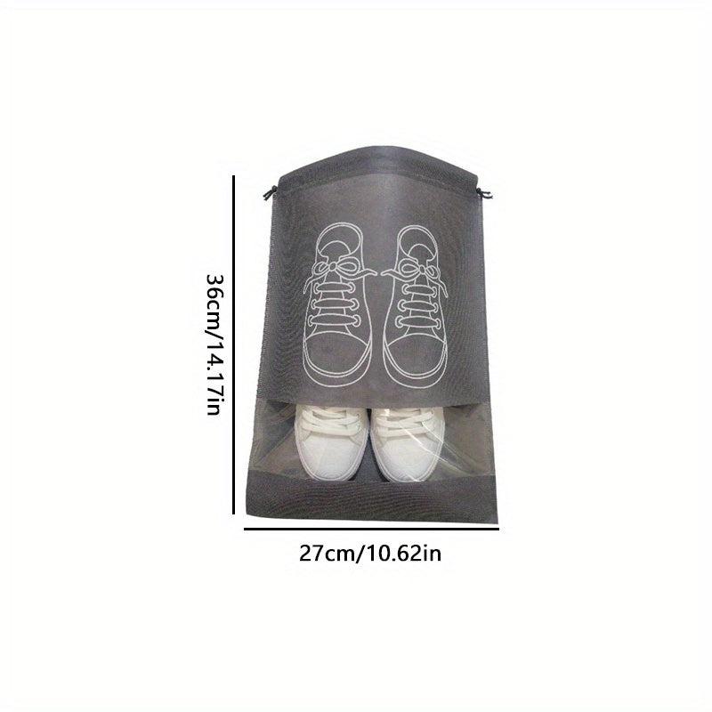 Transparent Drawstring Shoe Storage Bag for Travel