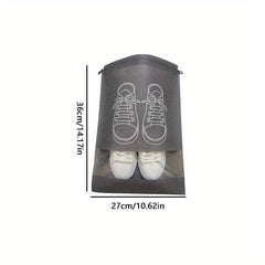 Transparent Drawstring Shoe Storage Bag for Travel
