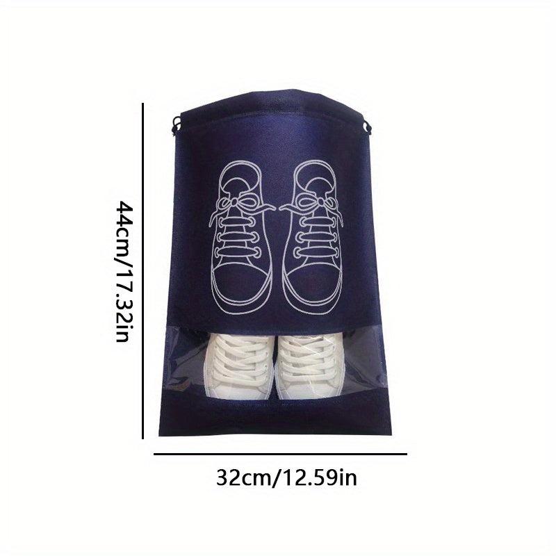 Transparent Drawstring Shoe Storage Bag for Travel