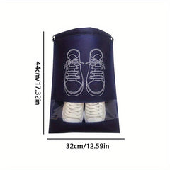 Transparent Drawstring Shoe Storage Bag for Travel
